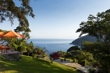 Bozulmamış tepe Bahçe overloocking Yelapa, Meksika