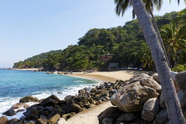 Puerto Vallarta, Jalisco, Meksika yakınındaki Pizota tropikal plaj
