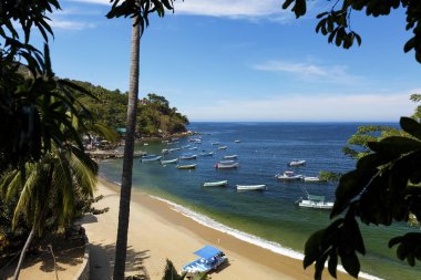 Tropikal kıyı şehri, Yelapa Puerto Vallarta, Meksika yakınlarında