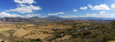 Panorama of a Mexican valley on a sunny day towards Guadalajara clipart