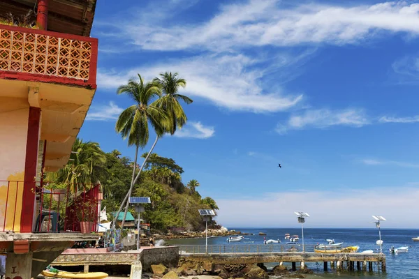 Pueblo Costero Tropical Yelapa Cerca Puerto Vallarta México — Foto de Stock