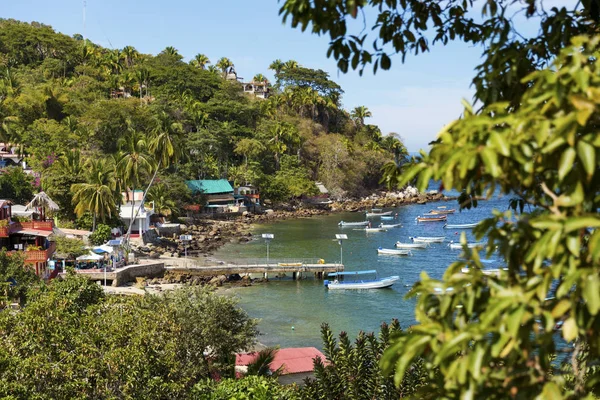 Pueblo Costero Tropical Yelapa Cerca Puerto Vallarta México — Foto de Stock