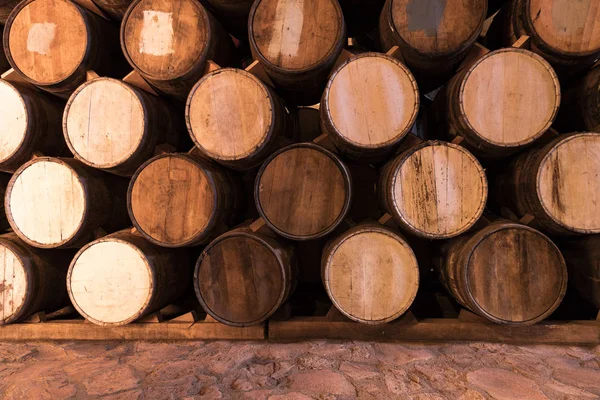 Oak Whisky Barrels Used Age Tequila Mexico — Stock Photo, Image