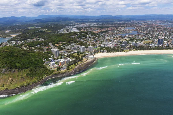 Vista Ensolarada Burleigh Heads Gold Coast Queensland Austrália — Fotografia de Stock