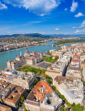 Parliament building on the Danube in Budapest