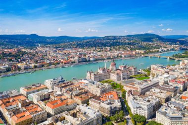 Parliament building on the Danube in Budapest
