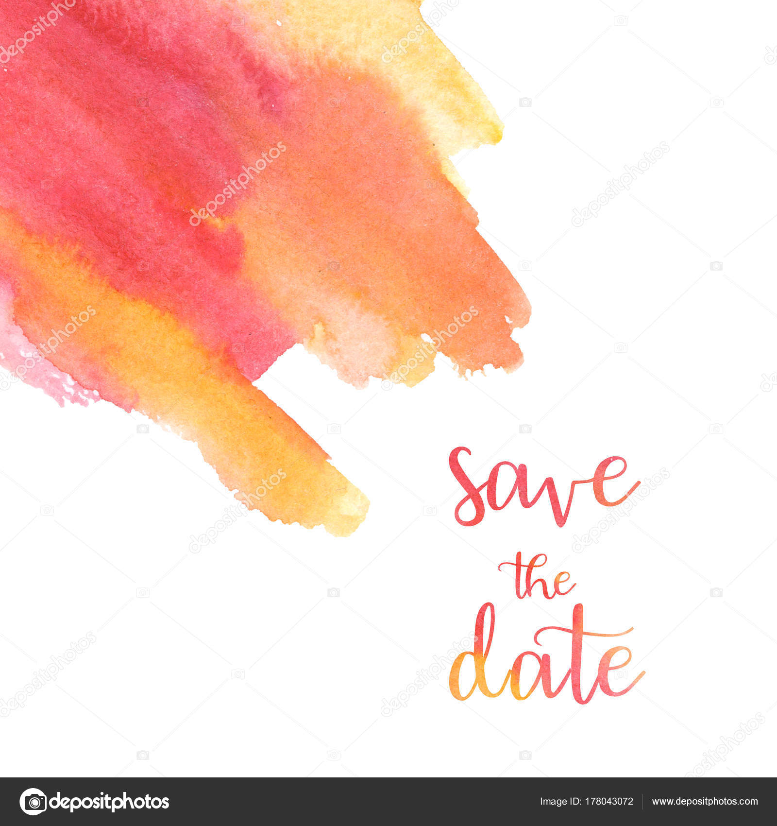 Watercolor Handmade Colorful Abstract Corner Background