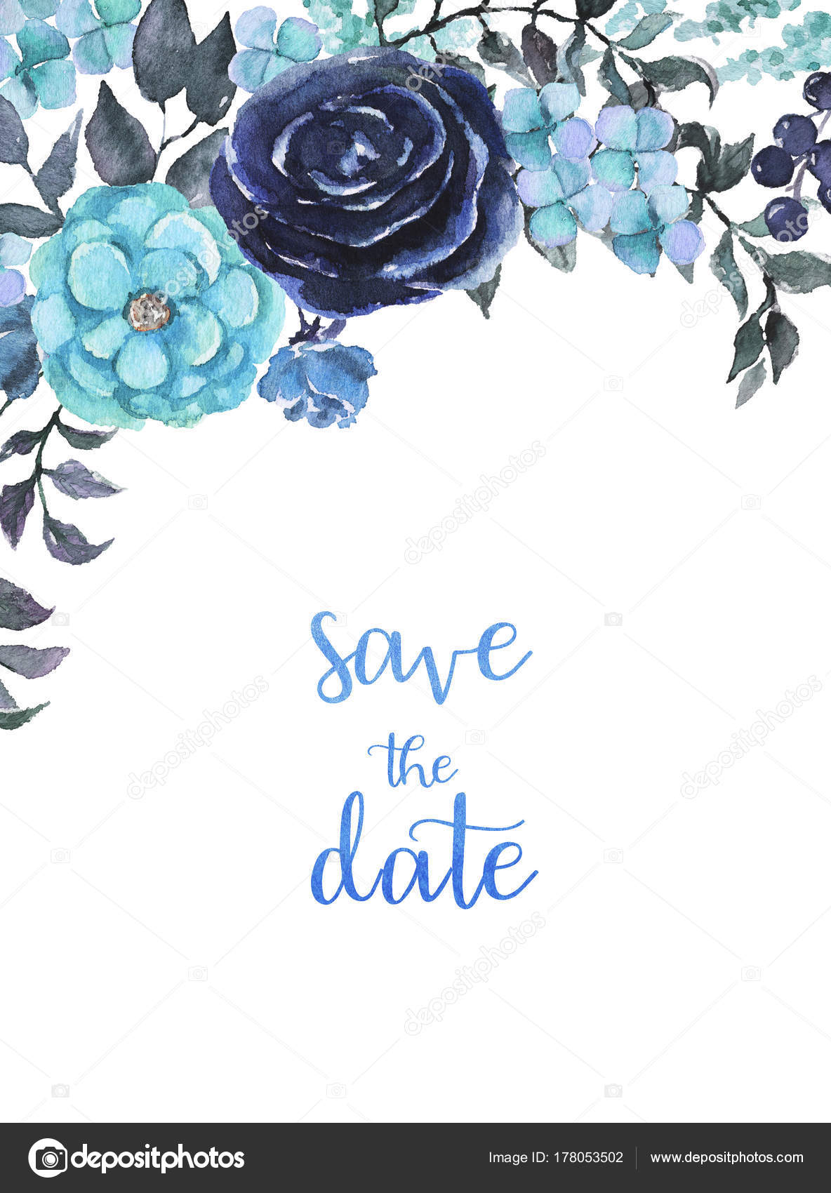 blue flower clip