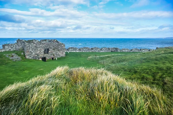 Parede do Castelo da Casca, Ilha de Man — Fotografia de Stock