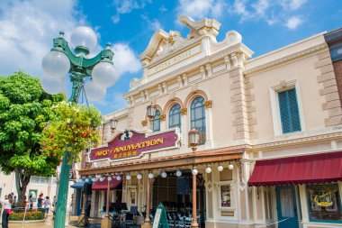 Hong Kong Disneyland - Mayıs 2015: Main Street, ABD Hong Kong Disneyland