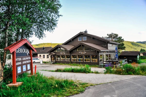 盖洛， 挪威： 尼斯小餐厅在盖洛市， 挪威 — 图库照片