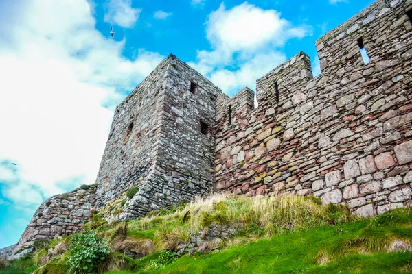 Große Mauer der Schale Burg in Schale, Insel des Menschen — Stockfoto