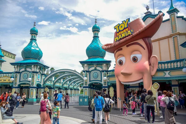 Chiba, Japan: Toy Story Mania attraktion i Tokyo Disneysea ligger i Urayasu, Chiba, Japan — Stockfoto