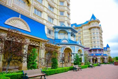 Chiba, Japonya: Tokyo Disneyland Hotel görünümünü bulunan Tokyo Disney Resort, Urayasu, Chiba, Japonya