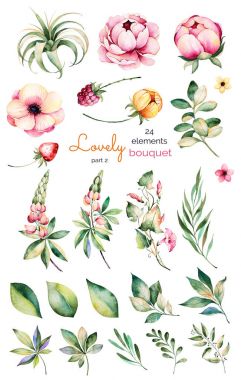 Çiçekli foral koleksiyonu