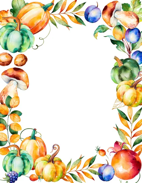 Beautiful watercolor frame border