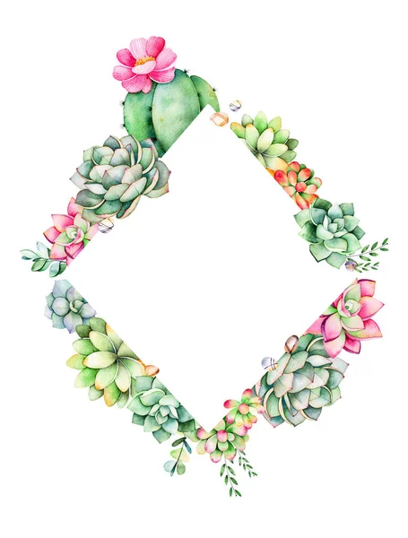 Farbenfroher floraler Rahmen — Stockfoto