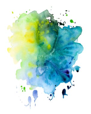 Soyut el çizimi suluboya arkaplan. 