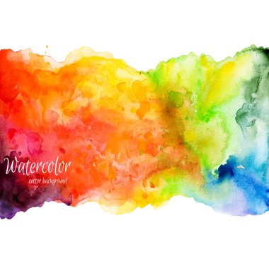 Soyut el çizimi suluboya arkaplan. 