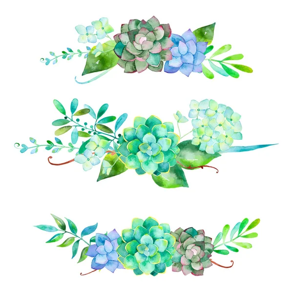 Colorful floral collection with leaves and flowers.
