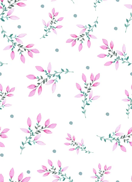 Seamless pattern with purple flowers. — Stock Vector