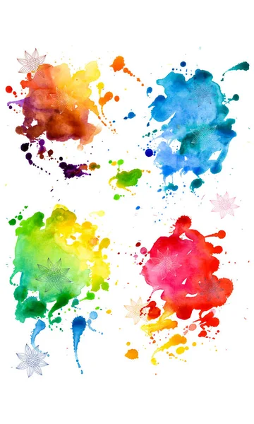 Abstract hand drawn watercolor background. — Stock Vector