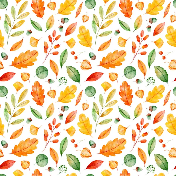 Pattern with autumn leaves — Stock Photo, Image