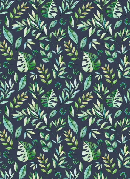 緑の葉のパターン — ストック写真