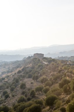 Concordia Tapınağı, Agrigento, Sicilya, İtalya (Valle dei Templi) tapınak Vadisi'nde bir Yunan tapınağı