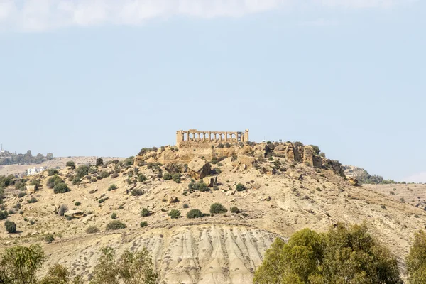 Templo de Juno, un templo griego en el Valle del Templo (Valle dei Templi) en Agrigento, Sicilia, Italia —  Fotos de Stock