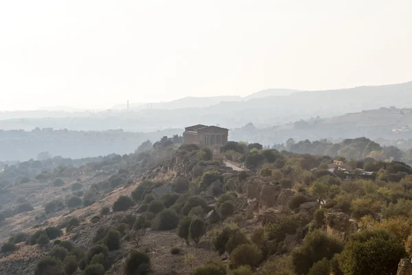 コンコルディア神殿、アグリジェント、シチリア島、イタリアの寺渓谷 (ヴァッレ ・ デイ ・ テンプリ) のギリシャの寺院 — ストック写真
