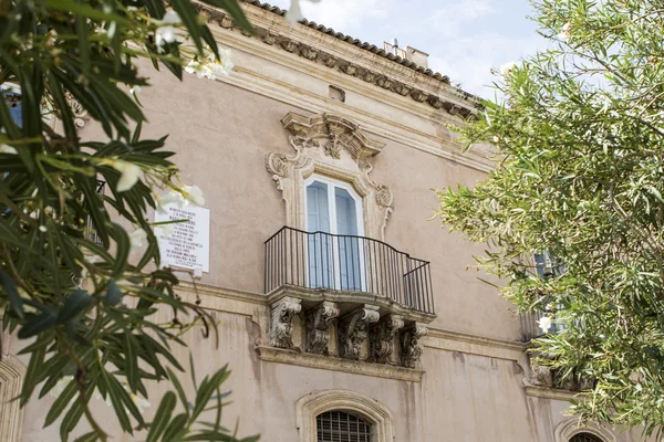 Vecchia Casa Nel Centro Storico Ragusa Sicilia Italia Europa — Foto Stock