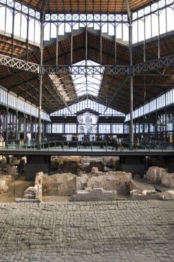 Mercat del tarihi, Kültür Merkezi'nde El Borne, Barselona, İspanya, iç