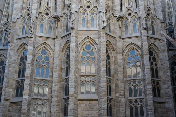 Fachada da Sagrada Família em Barcelona, Catalunha, Espanha — Fotografia de Stock
