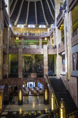 İç Palacio de Bellas Artes Müzesi Mexico City, Meksika - Kuzey Amerika