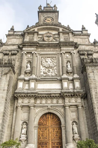 Fațada Catedralei Metropolitane din Mexico City - Mexic (America de Nord ) — Fotografie, imagine de stoc