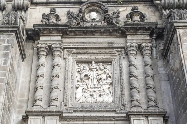 Фасад кафедрального собора в Мехико - Мексика (Северная Америка) ) — стоковое фото