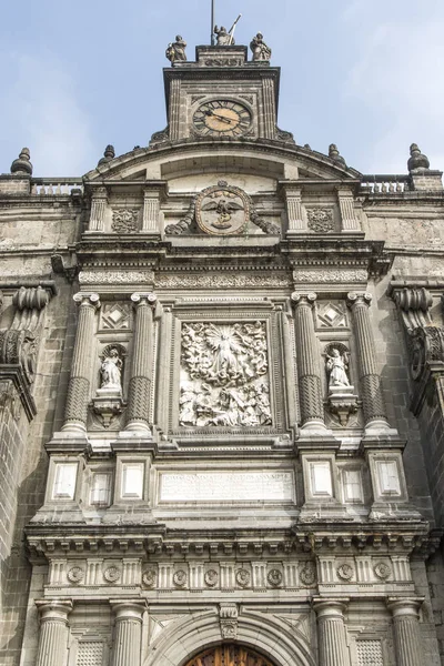 Facade of the Metropolitan Cathedral in Mexico City - Mexico (North America) — Stock Photo, Image