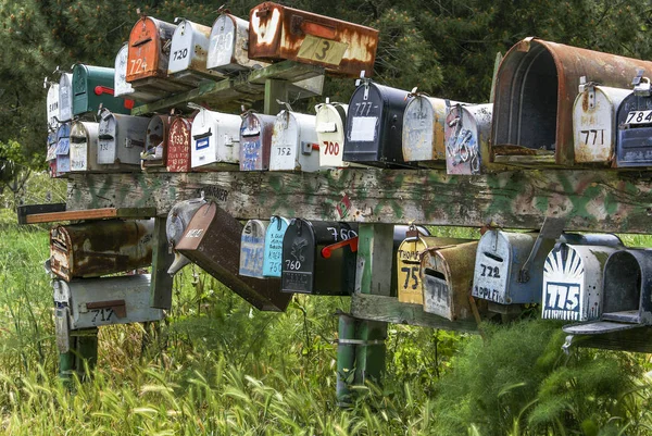 Old Mailboxes Sausalito California Usa — Stock Photo, Image