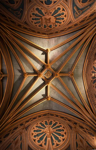 Ceiling of the Duche d'Uzes palace in Uzes in France (Europe) — Stock Photo, Image