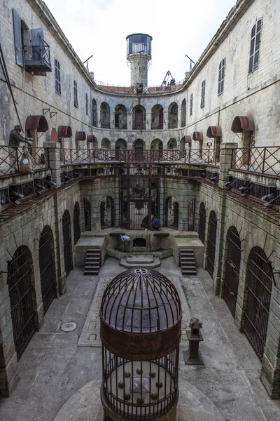 Интерьер Fort Boyard во Франции, Charente-Maritime, Франция - Европа — стоковое фото