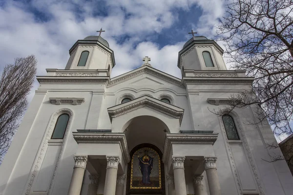 Fachada de la iglesia Biserica Sfantul Nicolae Tabac, Bucarest, Rumania, Europa —  Fotos de Stock