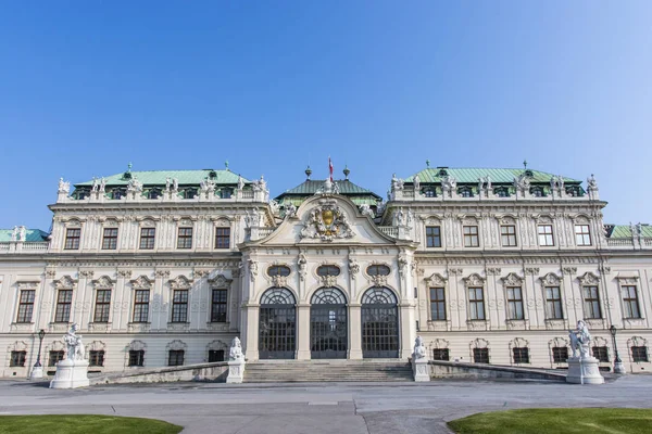 Fachada do Palácio Belvedere (Belvedere Superior) em Viena, Áustria - Europa — Fotografia de Stock