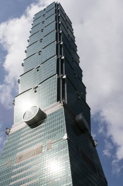 Taipei, Tayvan Taipei 101 gökdelenin cephe
