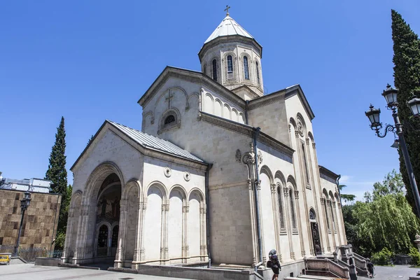 Fachada Iglesia San Jorge Kashveti Tiflis Georgia — Foto de Stock