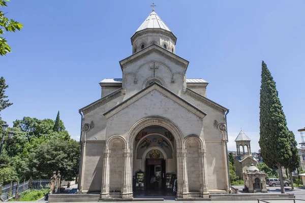 Fachada Iglesia San Jorge Kashveti Tiflis Georgia — Foto de Stock