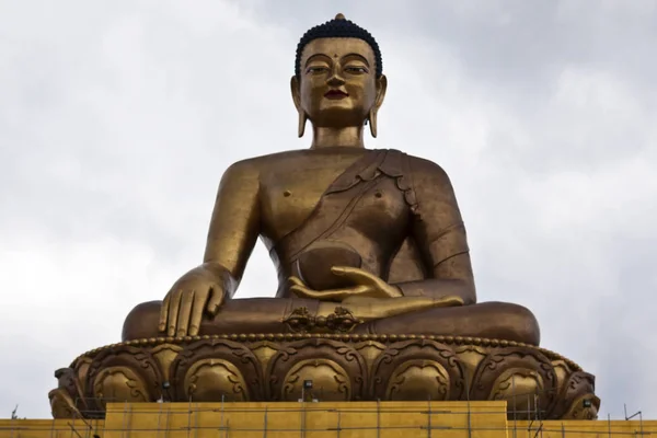 Thimphu, Bhutan, Asya başkenti yukarıda dev Buda heykeli — Stok fotoğraf