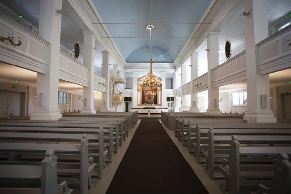 Interno Della Chiesa Vecchia Helsinki Finlandia — Foto Stock