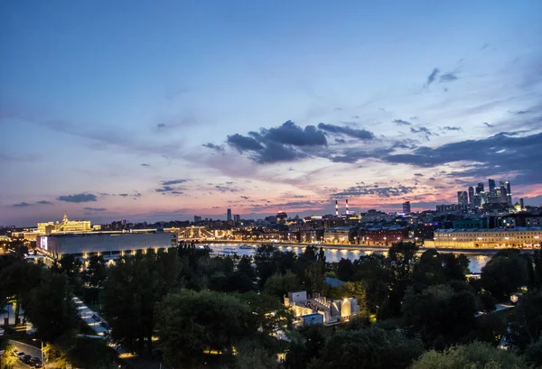 Vista Atardecer Centro Moscú Rusia Europa —  Fotos de Stock