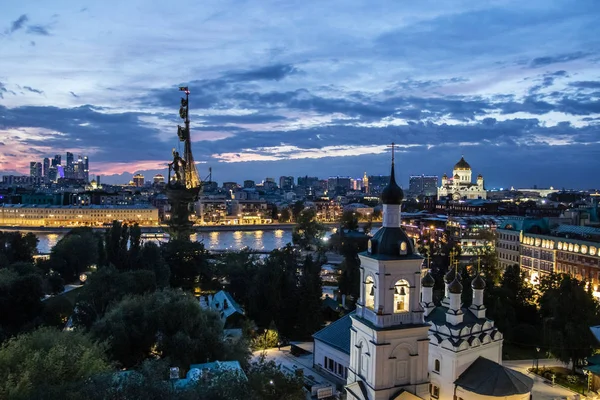 Vista Atardecer Centro Moscú Rusia Europa —  Fotos de Stock